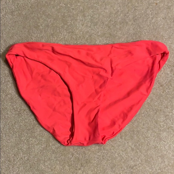 Mikoh Womens Pink Solid Full Coverage Bottom L - Picture 2 of 2